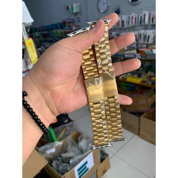 Strap Tali jam tangan Apple watch iwatch 42mm 44mm gold