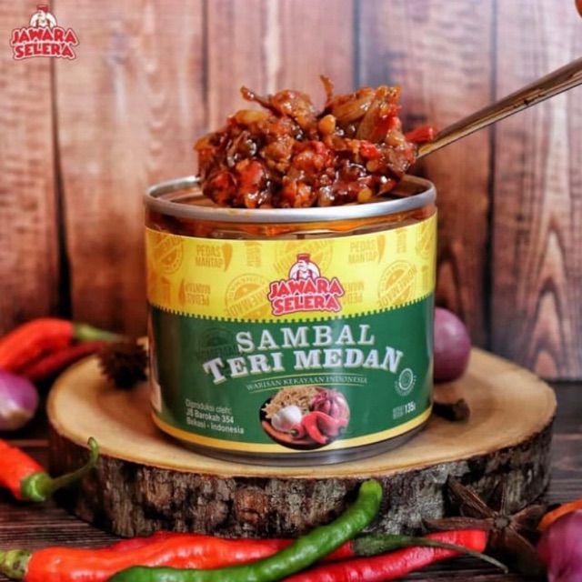 

Sambal teri khas Medan sambel ikan teri nasi Jawara selera / sambel enak