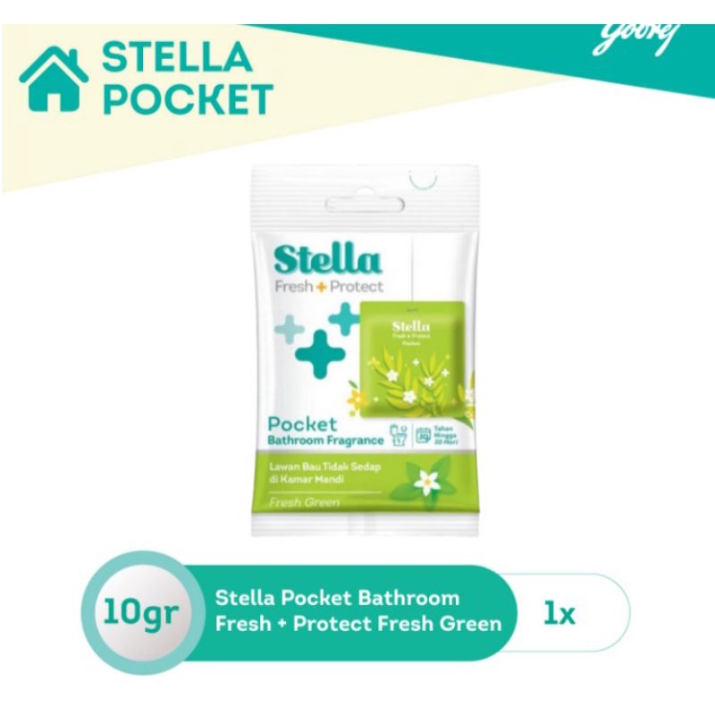 Stella Pocket Bathroom Fragrance Fresh+Protect (Fresh Green).