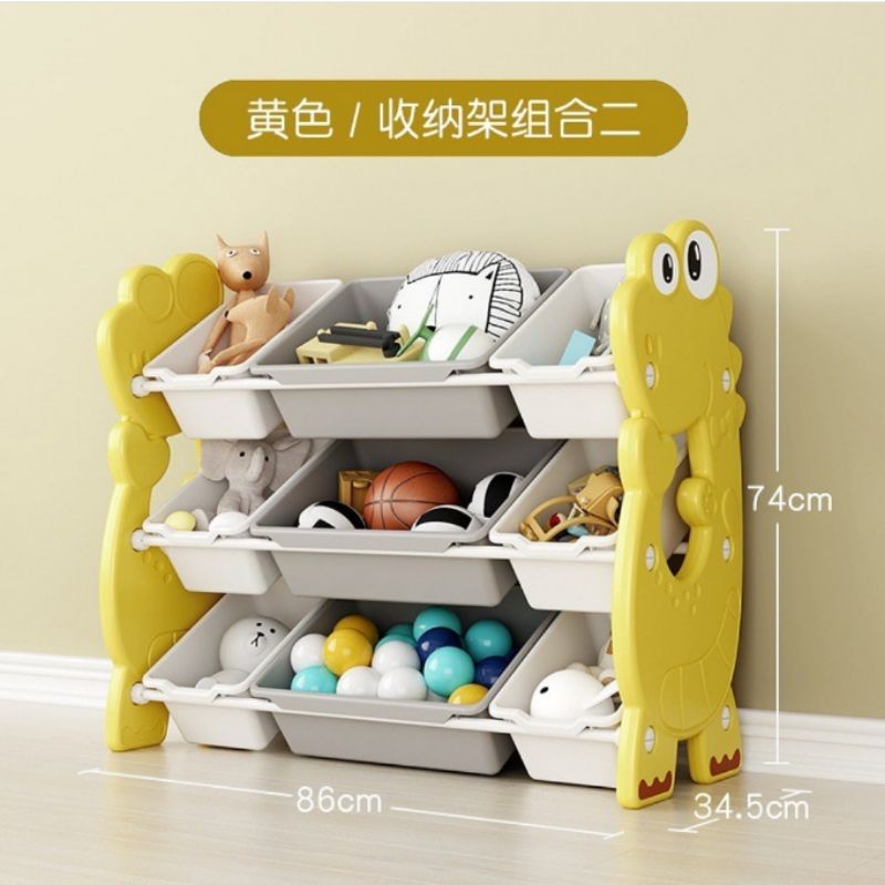 Cabinet dino / rak mainan anak / kids storage / rak trofast anak / rak buku anak