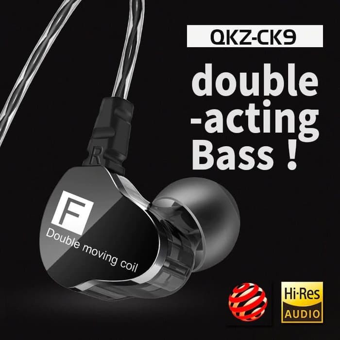 QKZ CK9 Dual Speaker In Ear Earphone Headset with MIC