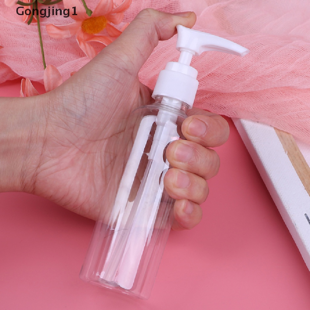 Gongjing1 Botol spray Kosong Bahan Plastik Transparan Ukuran 100Ml Untuk travel