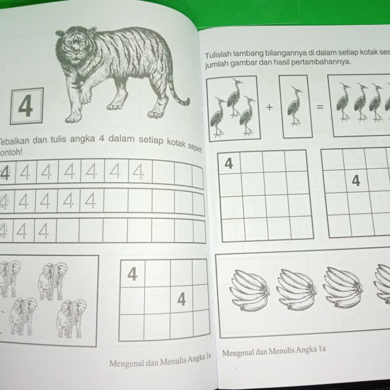 buku mengenal dan menulis angka 1A 32 halaman (15×25cm)