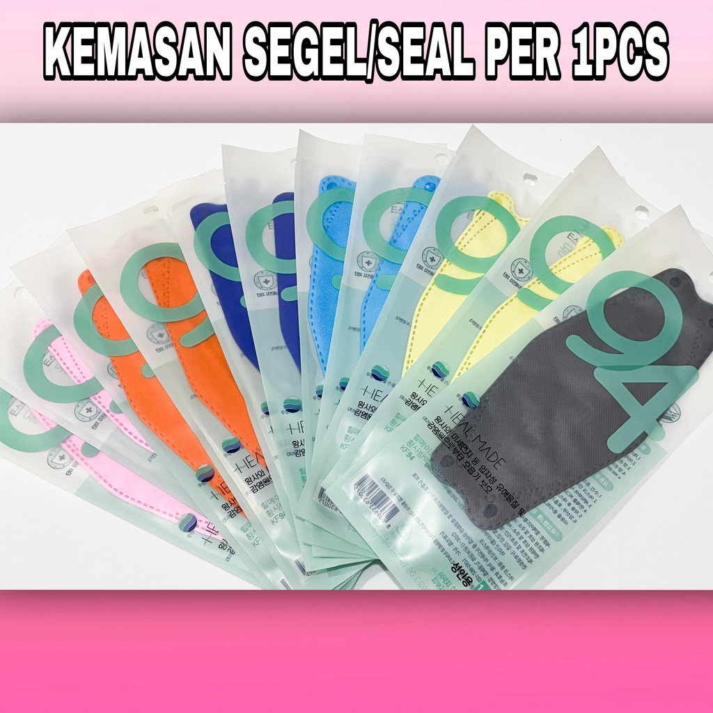 PREMIUM Masker Dewasa KF94 kemasan SEAL/SEGEL 1PCS