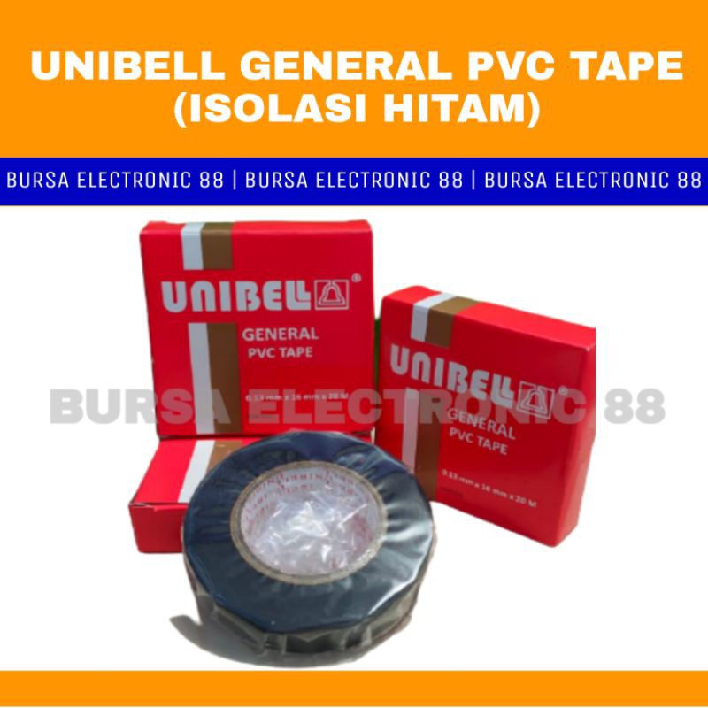 

UNIBELL GENERAL PVC TAPE ( Isolasi Hitam Unibell)