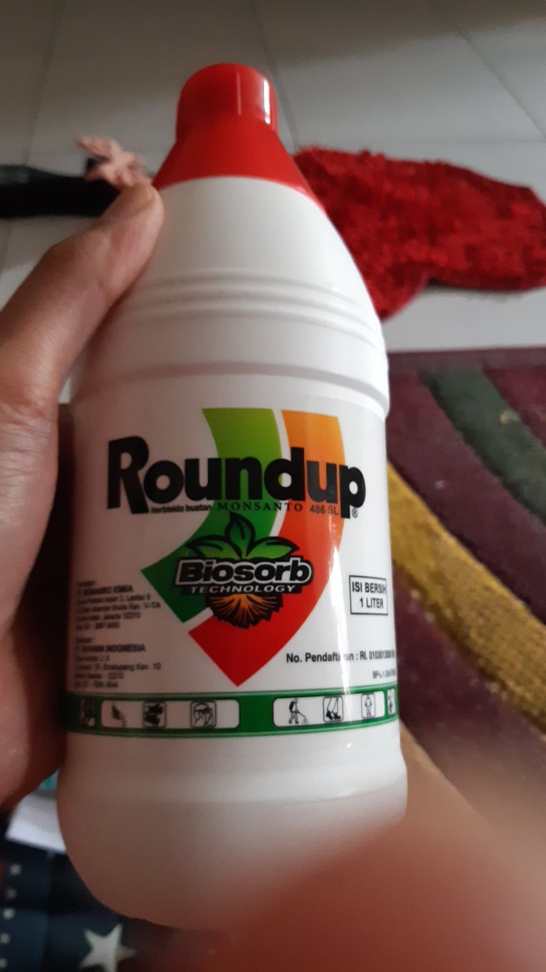 Roundup 486 Sl 1l Herbisida Pembasmi Rumput 1 Liter