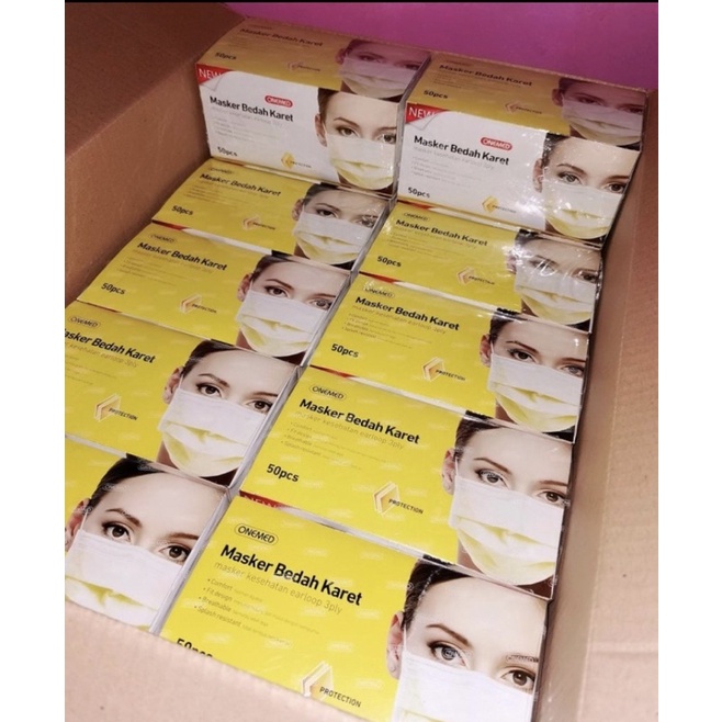 MASKER EARLOOP ONEMED MEDIS PERKARTON ISI 20 BOX