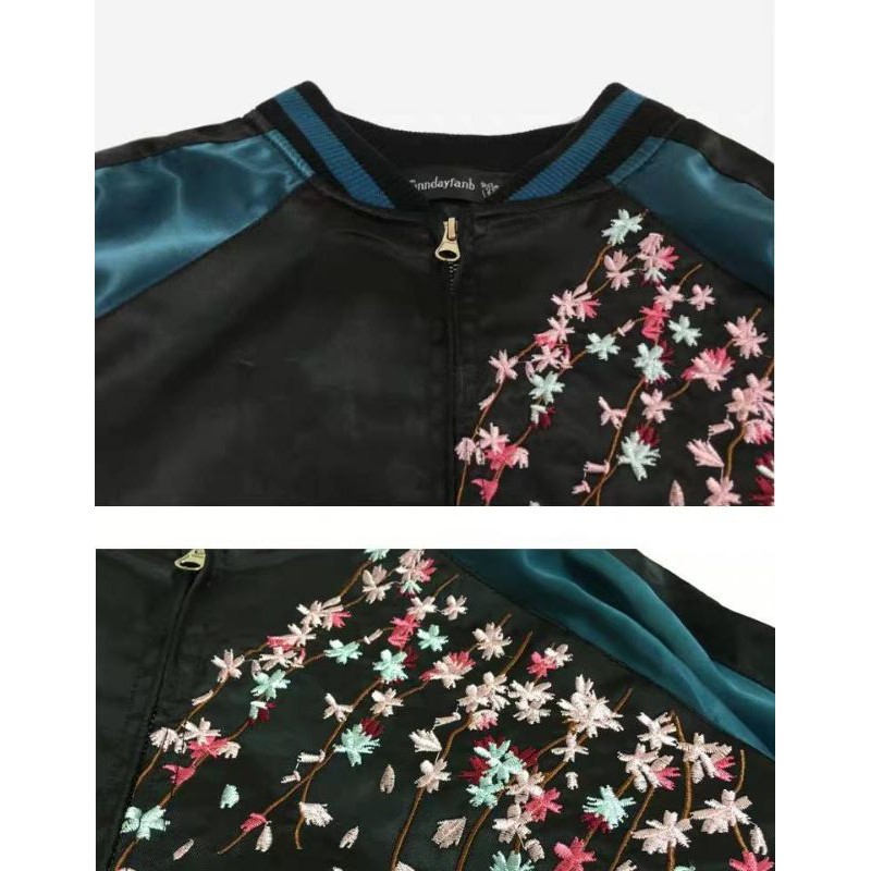 Jaket Sukajan Green Koi