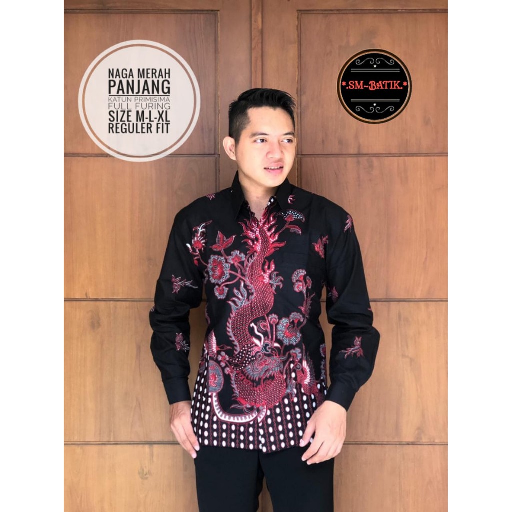 NAGA MERAH SM BATIKSOLOAMANAH BAJU KEMEJA BATIK SOLO PRIA LENGAN PANJANG PENDEK LAPIS FURING ATASAN PREMIUM MODERN BANGAU LEMON WISAKA MERAH PARANG KAWIBAWAN PERMANA MERAH BANGAU LEMON PANJI LESMONO NAVY GUNARDO BIMO IJO GUNAWAN GURDO IJO NAGA ABU BINTARA