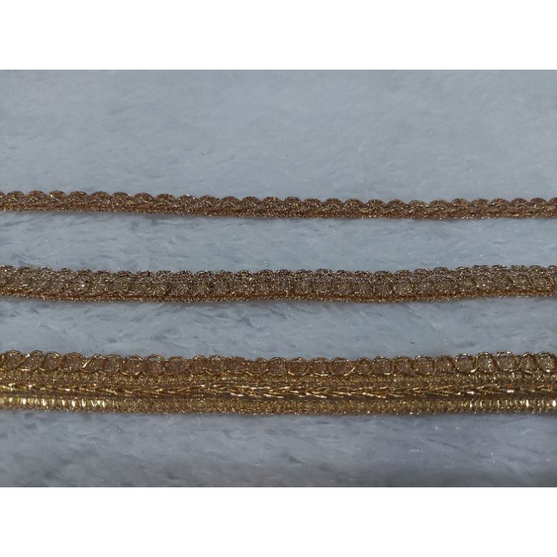 renda india benang emas ulir