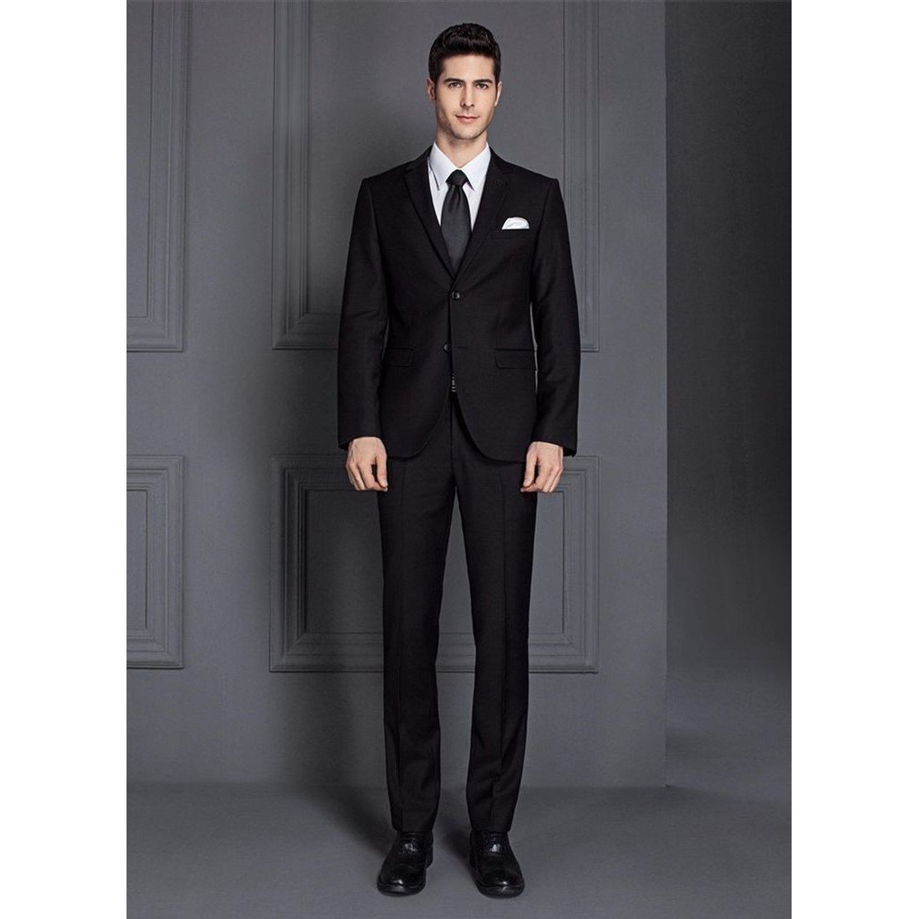 SETELAN JAS FORMAL WARNA HITAM PRIA SLIMFIT 4IN1 - SUPER ARDAN TWIST BLACK NIKAYU ORIGINAL