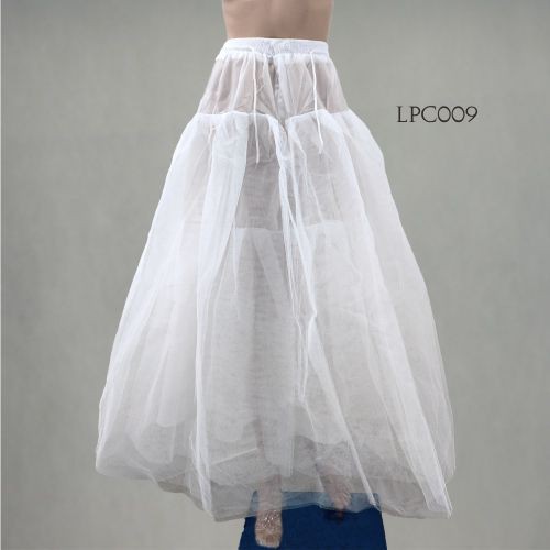 [BISA COD] PETTICOAT LOLITA PENGEMBANG ROK GAUN PESTA 4 LAYER PUTIH LPC009