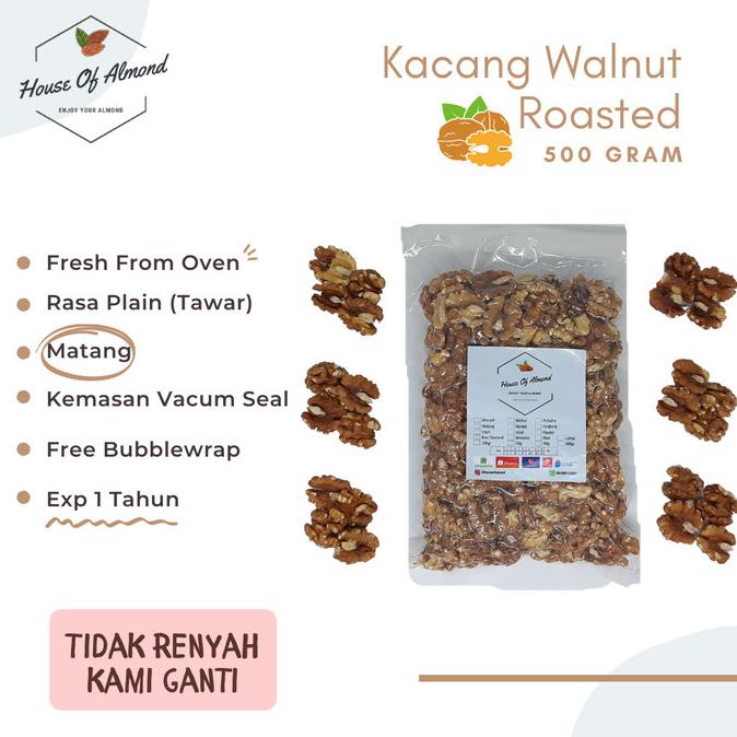 

Kacang Walnut roasted 500gr (matang)