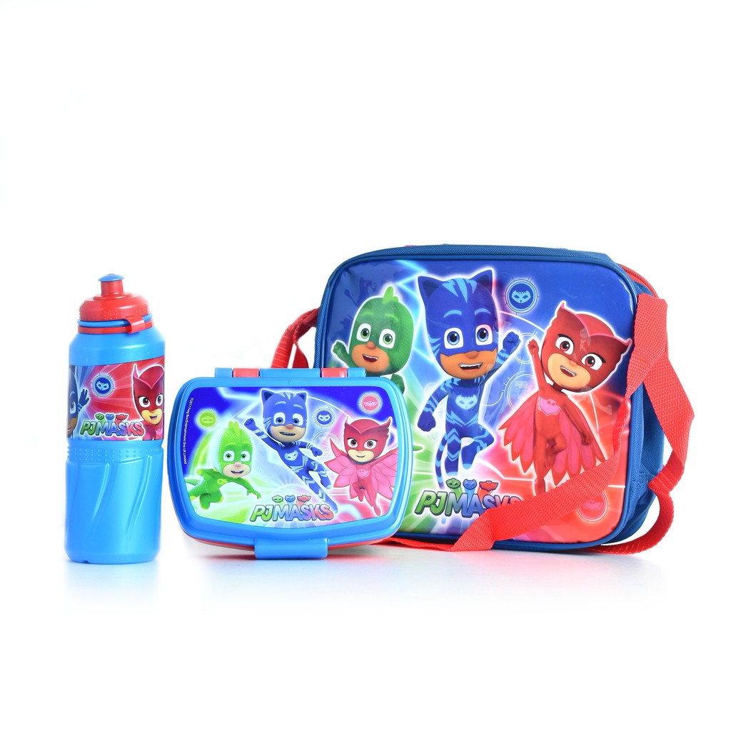 PJ Mask Stor BTS Set 1941/1982 Tas Bekal Tempat Perlengkapan Makan Anak Karakter PJ Mask