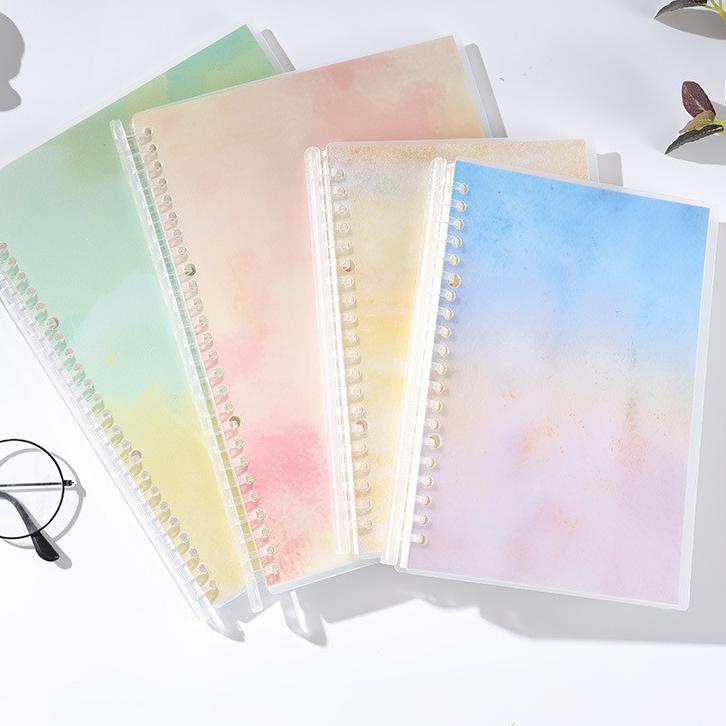 

[KODE PRODUK ABDZO4935] Binder Note Spiral Ring Motif Abstrak A5 & B5 - 80 lembar