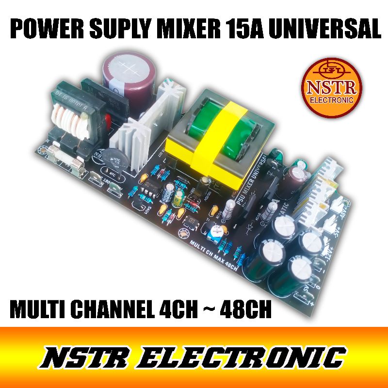 power suply mixer multi channel 15A