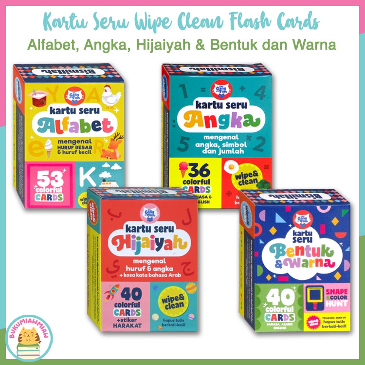 

Flash Card Kartu Seru (wipe-clean bisa tulis hapus)(WW)