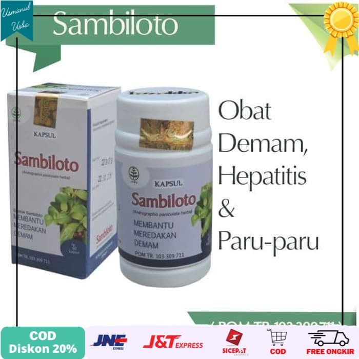 

❤COD❤ Kapsul Ekstrak Sambiloto Obat Kencing Manis Herbal Diabetes & Jantung