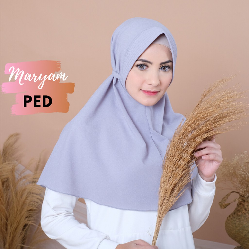 JILBAB BERGO MARYAM PED / HIJAB INSTANT MURAH / KERUDUNG BERGO TALI MARYAM / KERUDUNG INSTAN TERBARU