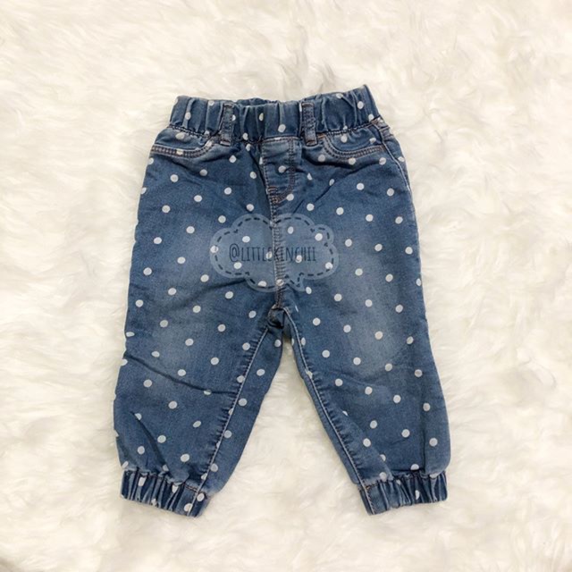 BABY GAP Polkadot jogger jeans/jogger jeans anak/jogger anak murah/baby gap ORI