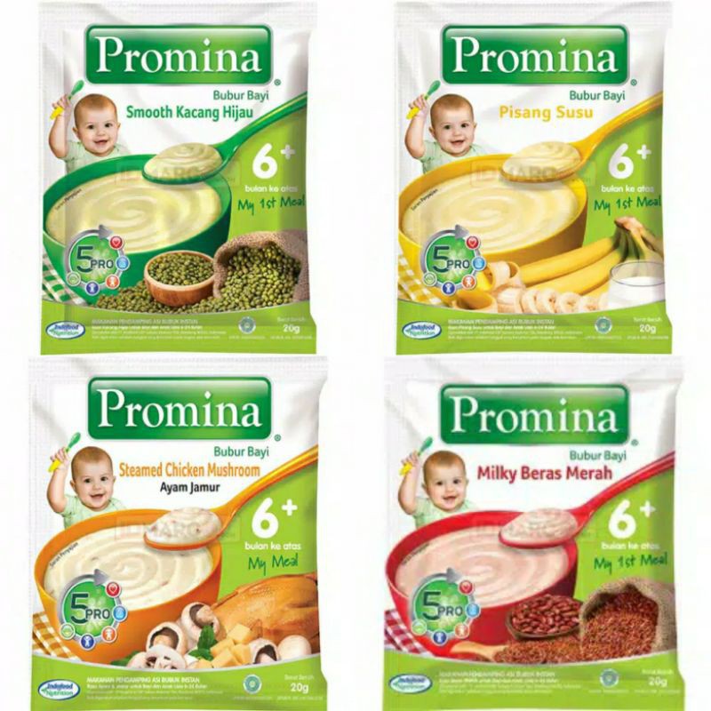 Bubur Bayi Promina Cerelac Sachet 20 25 g / Bubur Tim Bayi Sereal / MPASI 6+ 8+ 9+