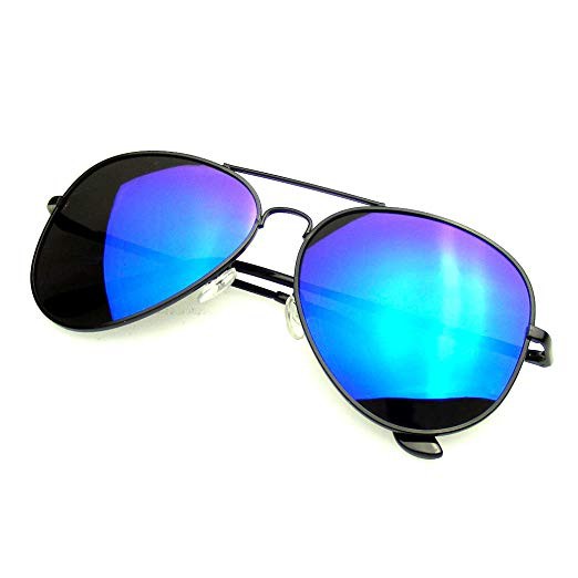 Kacamata Oval Aviator Warna BL Tangkai Hitam ZJ502RV