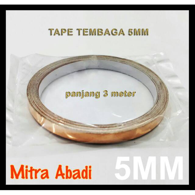Copper Tape/Tembaga Tape 3 meter x 5 mm New Product