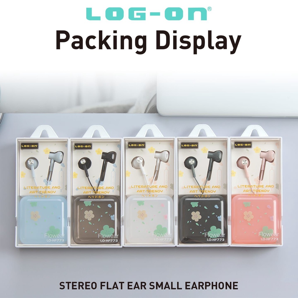 EARPHONE LOG ON HANDSFREE COCO BEAR LO-HF771 LO-HF772 STEREO