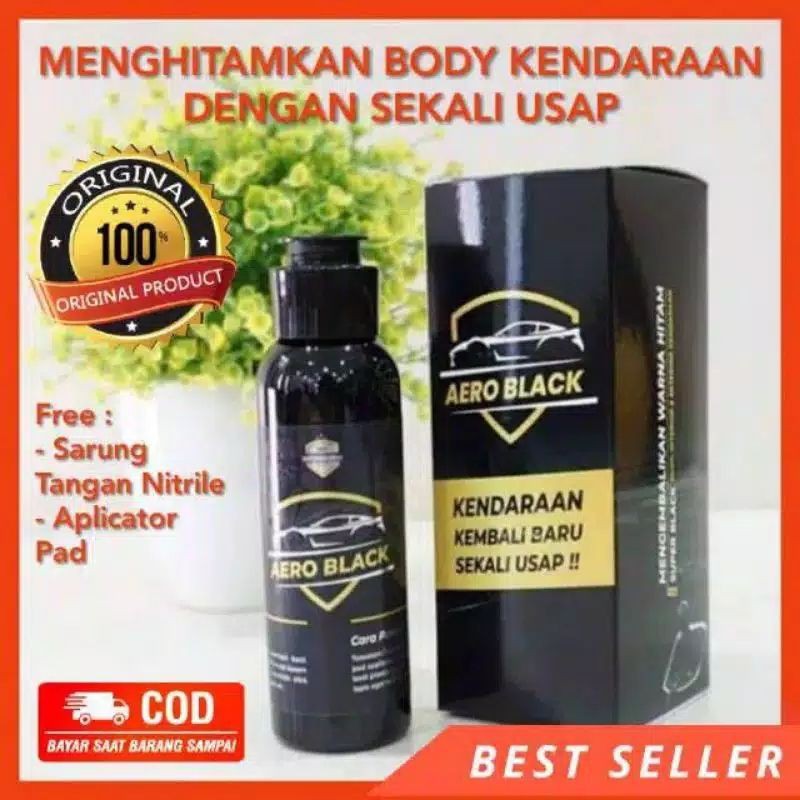 AERO BLACK ORIGINAL (ASLI) PREMIUM Penghitam Body dan Dashboard