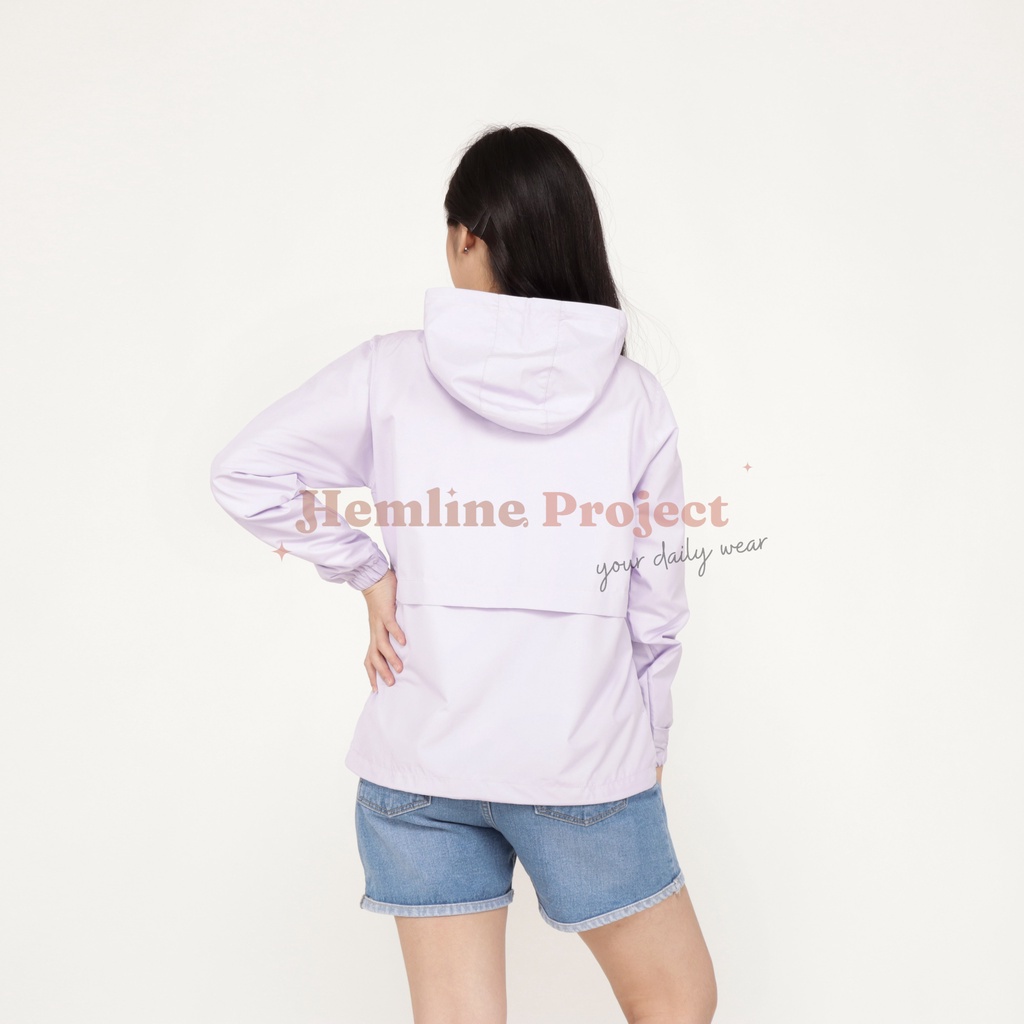 Elmyra Soft Lilac - Jaket Parasut Hoodie Wanita