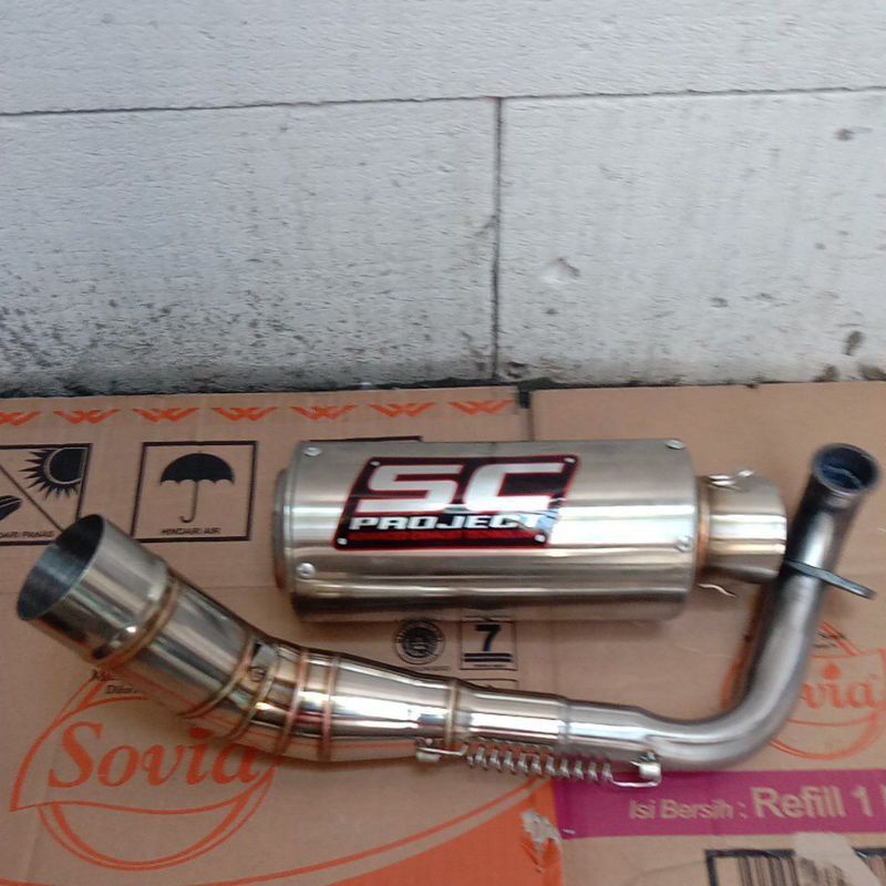 KNALPOT RACING SC PROJEK PNP NMAX PCX AEROX SCOOPY BEAT MIO X-RIDE GENIO LEXI DLL