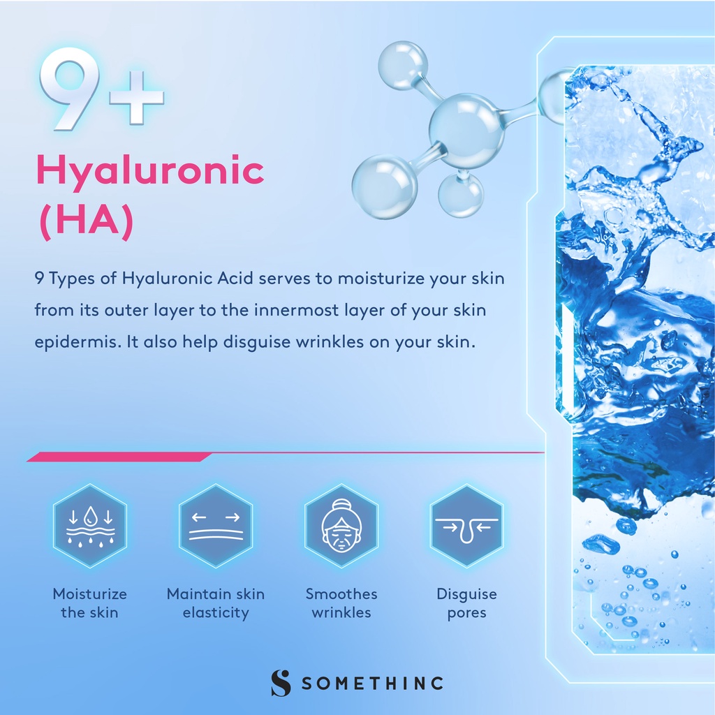 [PROMO SPESIAL] BPOM SOMETHINC HYALuronic9 + Advanced + B5 Serum Wajah Pemutih 20ml 40ml  Hyaluronic