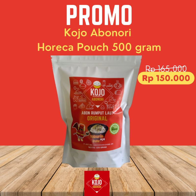 

Kojo Abonori Kemasan Horeca Standing Pouch 500 gr