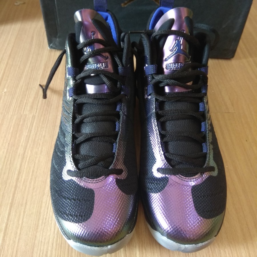 Nike Jordan Super Fly 5 Black/Concord White Original, Size 42
