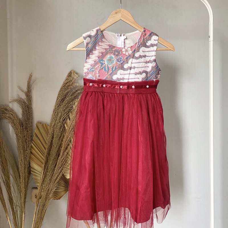 Gaun Pesta Batik Anak / Baju Pesta Anak / BATIK