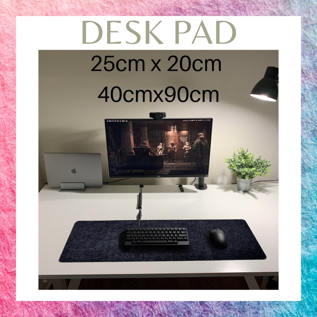 Jual desk pad minimalist , mouse pad lebar, alas meja komputer
