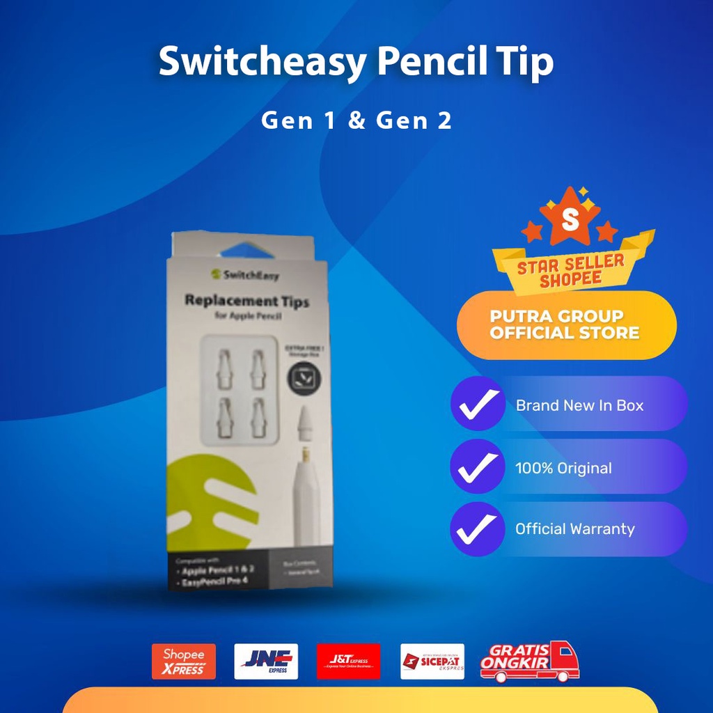 Switcheasy Pencil Tips for Pencil Gen 1 / Gen 2 / EasyPencil Pro 4