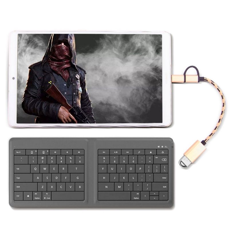 OTG 2 IN 1 Micro USB Dan Type C / Kabel OTG Fast Transfer Data Disk Mouse