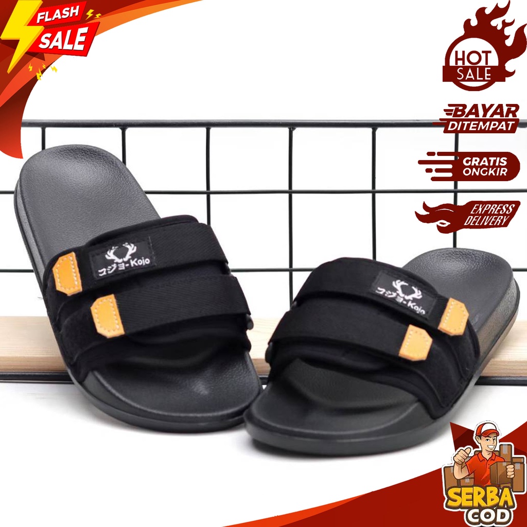 EXTREME_CORPS - Sandal Distro Terbaru 2022 - Sandal Slop Pria Terbaru Sendal Slide Kasual Formal Cow