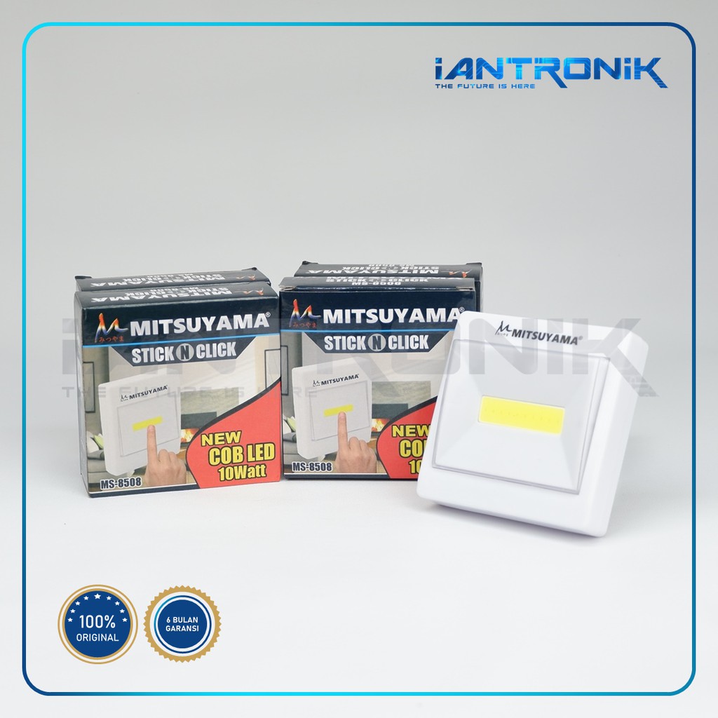 GROSIR LAMPU TEMPEL COB LED EMERGECY LED 10W MS-8508 STICK N CLICK