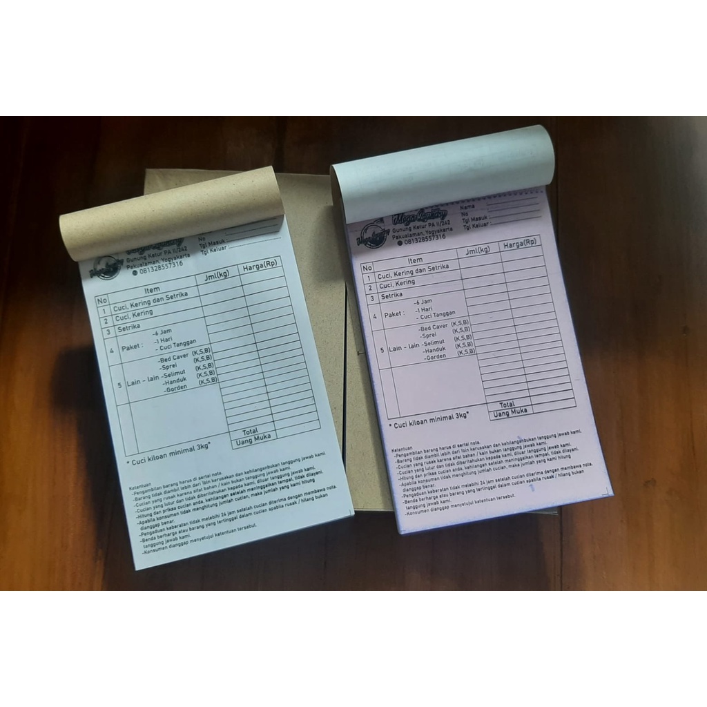 

Cetak Nota Custom / Nota NCR / Cetak Nota