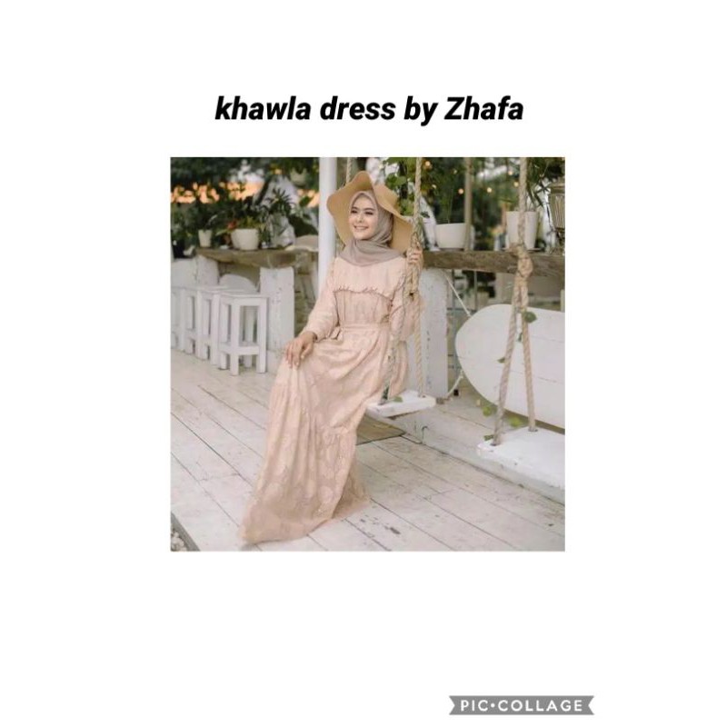 Khawla dress By Zhafa preloved dress brookat premium brukat busui