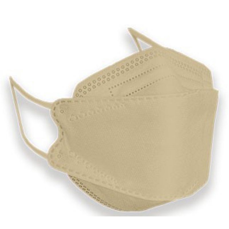 masker KF94 4ply cream 10pcs  ( ada harga ada kualitas y kak)