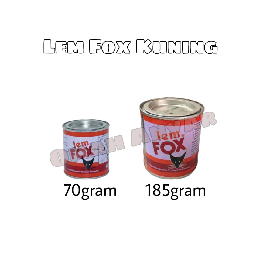 Lem Fox Kuning Lem Kayu 70gram 185g