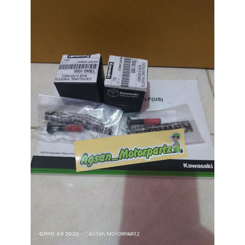 Jalu stang dan baut ninja  rr mono original Kawasaki