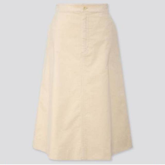 UNIQLO ORIGINAL Rok Celana Span Panjang Midi Corduroy Polos GARANSI TERMURAH SALE 80% READY