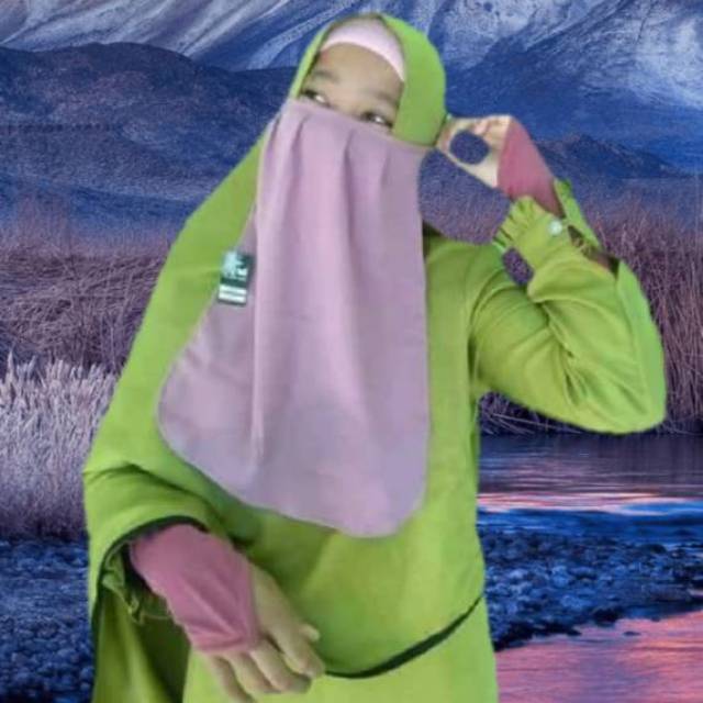 CADAR TALI REMPEL NYAMAN DIPAKAI CADAR TERMURAH TERLARIS CADAR INSTAN NIQAB WANITA MUSLIMAH MURAH
