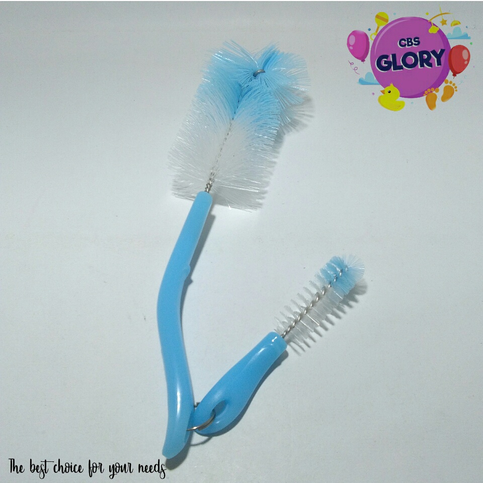 Sikat Pembersih Botol dan Dot Pigeon /2 In 1 Bottle &amp; Nipple Brush