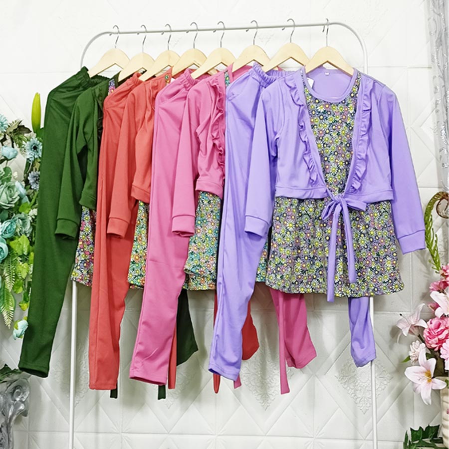 SETELAN CHIKA ANAK BAJU ROMPI DAN CELANA 6-12tahun GL FASHION