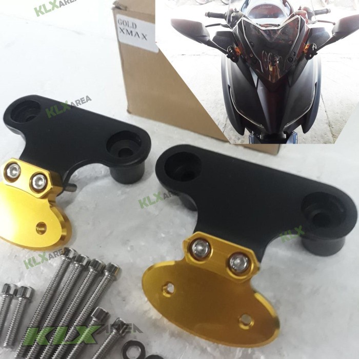 Bracket Spion Xmax / Breket Serpo Servo / Dudukan Spion cnc Xmax 250